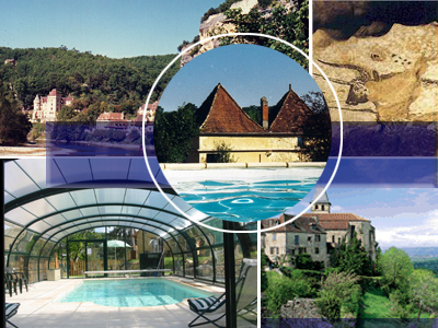 Gites, avec piscine privée couverte chauffée en Dordogne, Périgord
